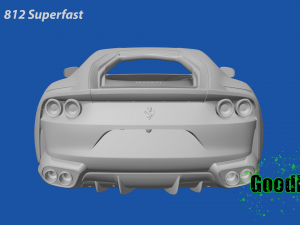Ferrari 812 Superfast Model Cetak 3D