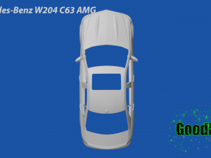 Mercedes-Benz W204 C63 AMG 3D Принт Модель