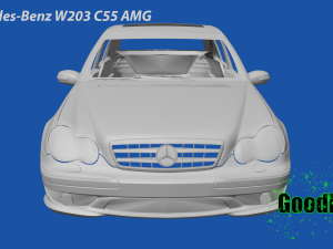 Mercedes-Benz W203 C55 AMG Model do druku 3D