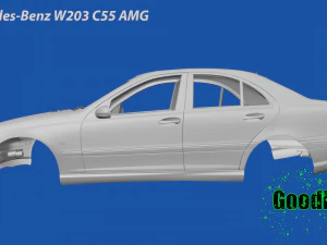 Mercedes-Benz W203 C55 AMG 3D Print Model in Automotive 464507