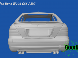 Mercedes-Benz W203 C55 AMG Model do druku 3D