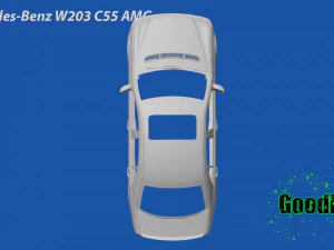 Mercedes-Benz W203 C55 AMG 3D Print Model