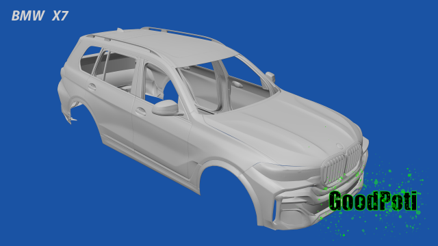 BMW-X7 3D 打印模型 .c4d .max .obj .3ds .fbx .stl .blend 