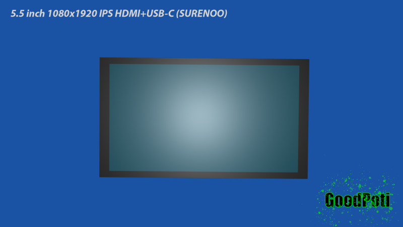 5 5 inch 1080x1920 IPS HDMIUSB-C SURENOO 3D Model .c4d .max .obj .3ds .fbx .stl .blend 