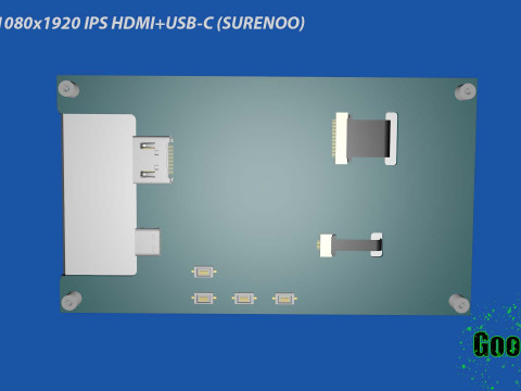 5 5 inch 1080x1920 IPS HDMIUSB-C SURENOO 3D Model