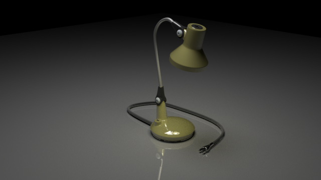 table lamp 3D Model .c4d .max .obj .3ds .fbx .stl .blend 