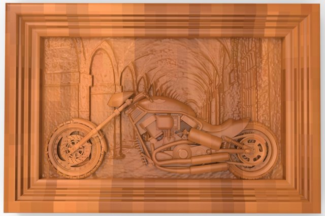harley-davidson 3D Print Model .c4d .max .obj .3ds .fbx .stl .blend 