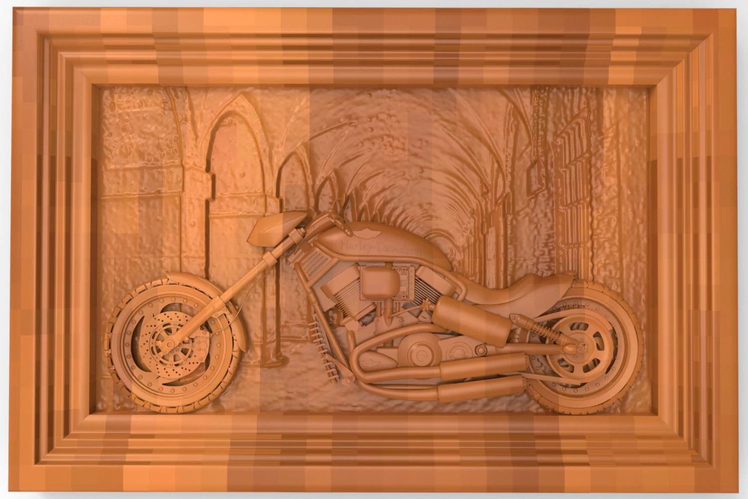 harley-davidson 3D Print Model .c4d .max .obj .3ds .fbx .stl .blend