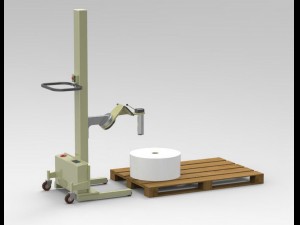 device for lifting and coup roll materials 3D Model