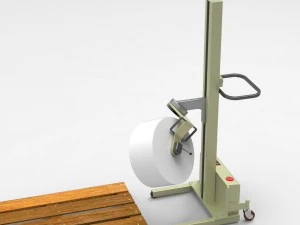 device for lifting and coup roll materials 3D Model