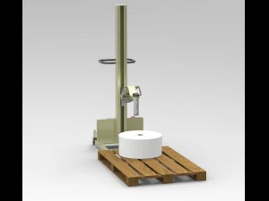device for lifting and coup roll materials 3D Model