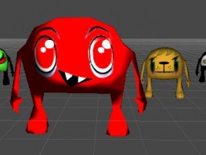 93 monster character new 3D 모델