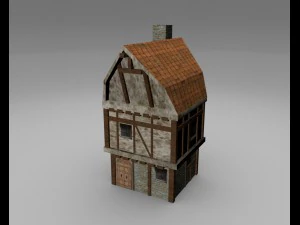 stary dom do gry Model 3D