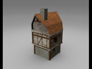 old house for game 3D 모델
