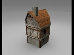 old house for game 3D Model
