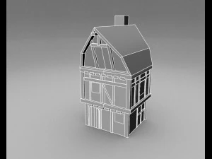 old house for game 3D Model