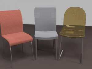 set of chairs 3D Model