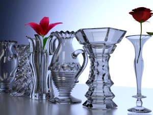 set of modern vases 3D Модель