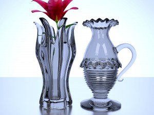 set of modern vases 3D Модель