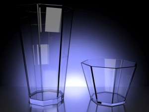 set of modern glasses 3D Модель