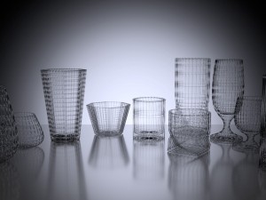 set of modern glasses 3D Модель