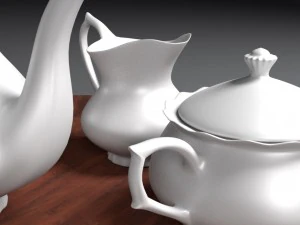 english tea set 3D Model