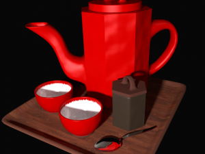 tea set 3D Model