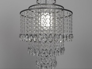 set of crystal ceiling lights 3D Model