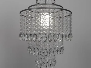set of crystal ceiling lights 3D Model