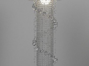set of crystal ceiling lights 3D Model