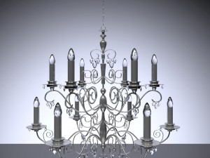 crystal ceilling lights 3D Модель