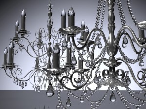 crystal ceilling lights 3D Модель
