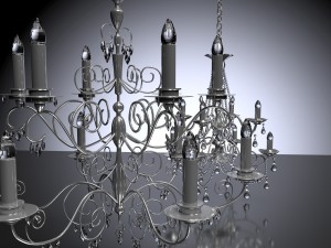 crystal ceilling lights 3D Модель