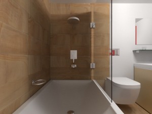 modern bathroom 1 3D मॉडल