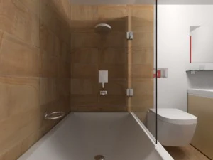 modern bathroom 1 3D Model