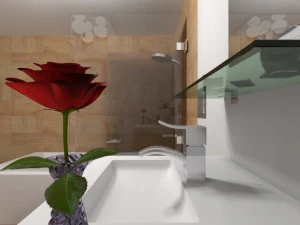 modern bathroom 1 3D Model