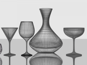 wine set 3D 模型
