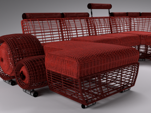 sofa 1 Modelo 3D
