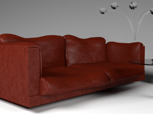 sofa and armchair set 3D-Modell