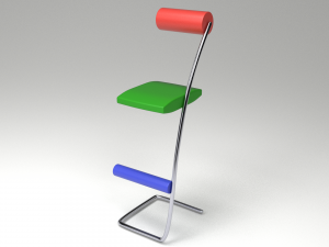 set of chairs 1 Model 3D