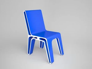 chair in hi-tech 3D Model