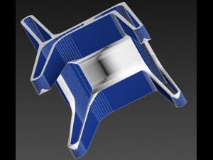 chair in hi-tech Modello 3D
