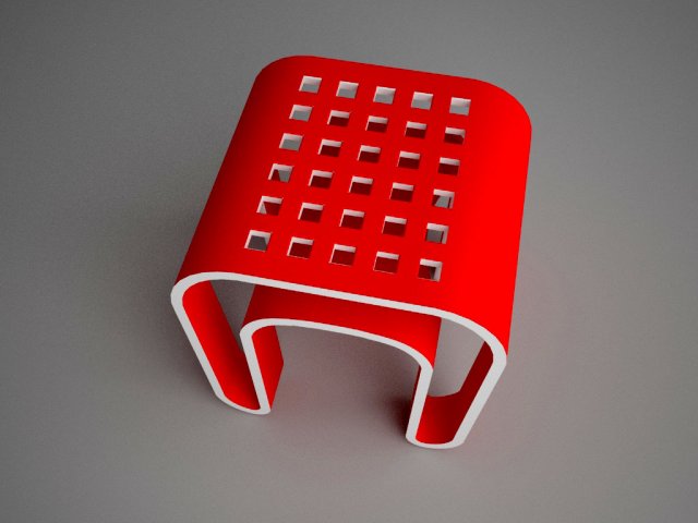 taburet in hi-tech 3D Model .c4d .max .obj .3ds .fbx .stl .blend 