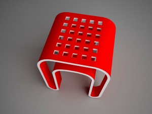taburet in hi-tech 3D Model