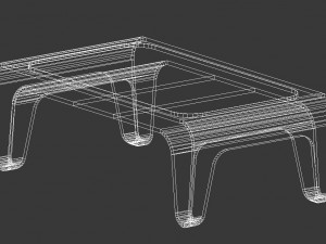 table in hi-tech 3D Model