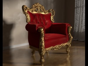 baroque chair 3D Model