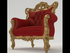 baroque chair 3D Model