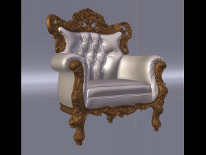 baroque chair 3D Model