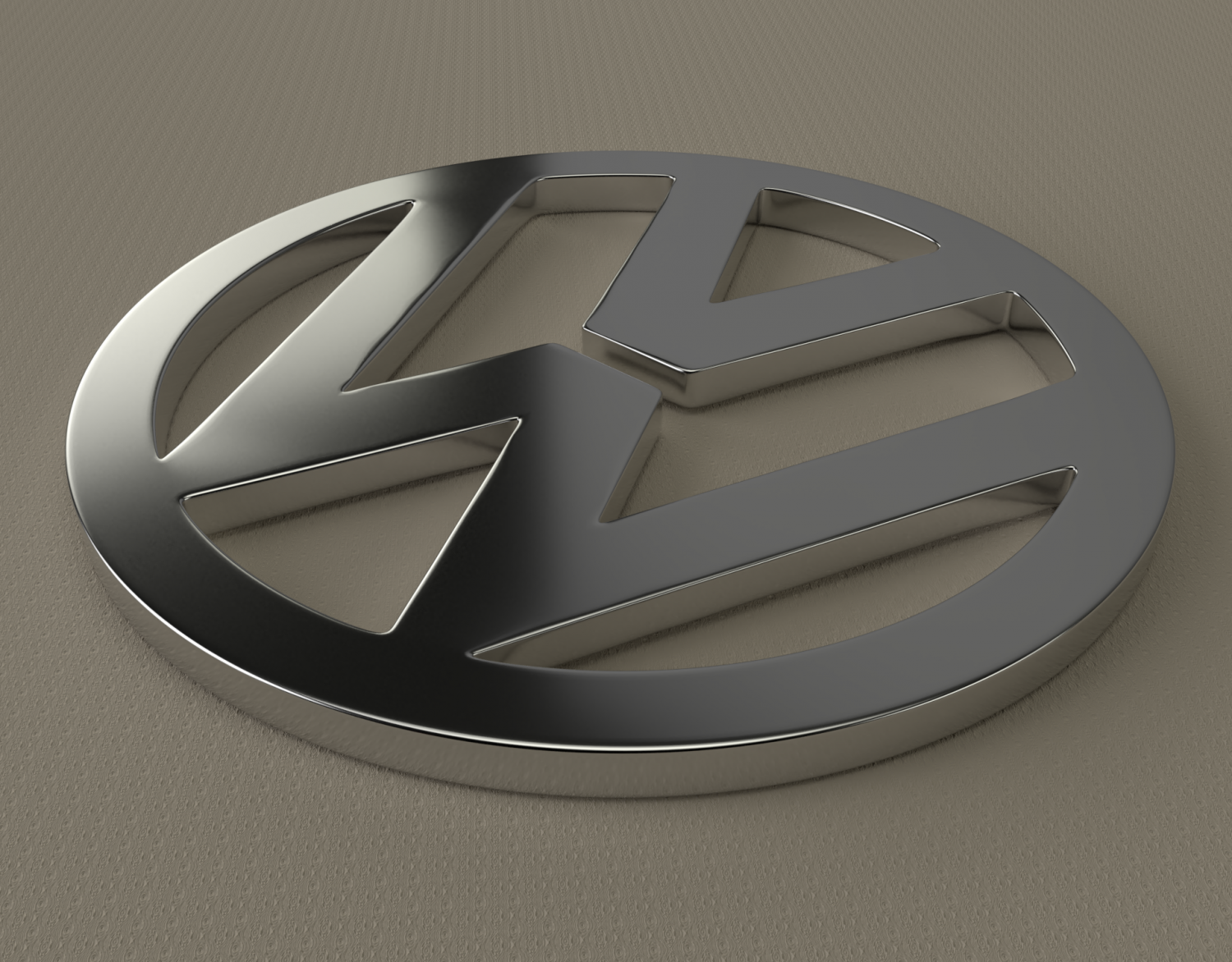 Logo VolksWagen Modèles 3D en vedette in Signes et Logos 3DExport