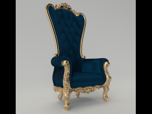 king chair 3D Model